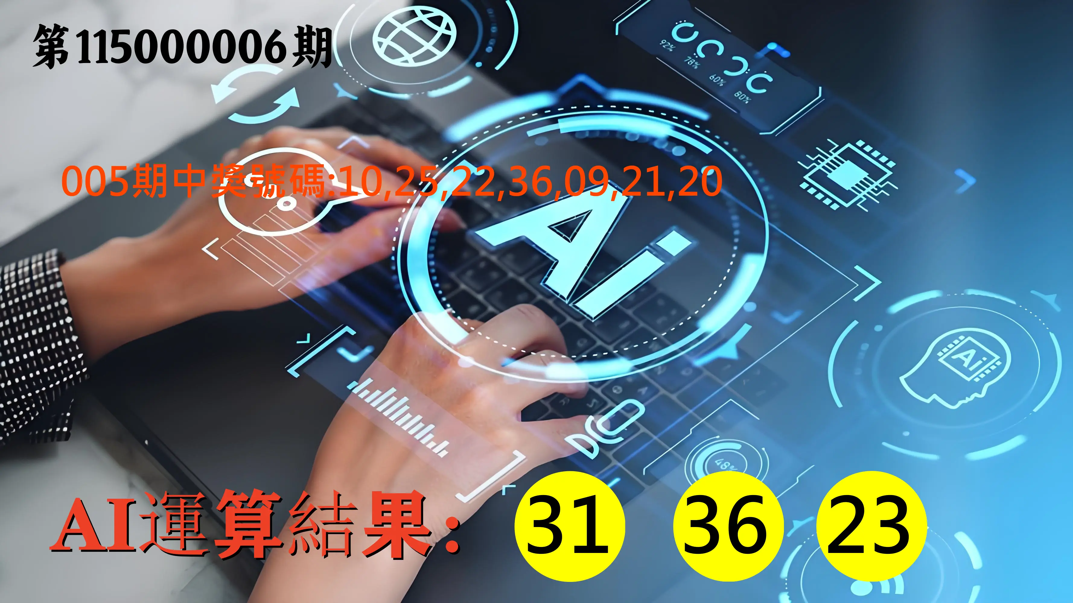 大樂透第115000006期(01/20)AI運算3膽號
