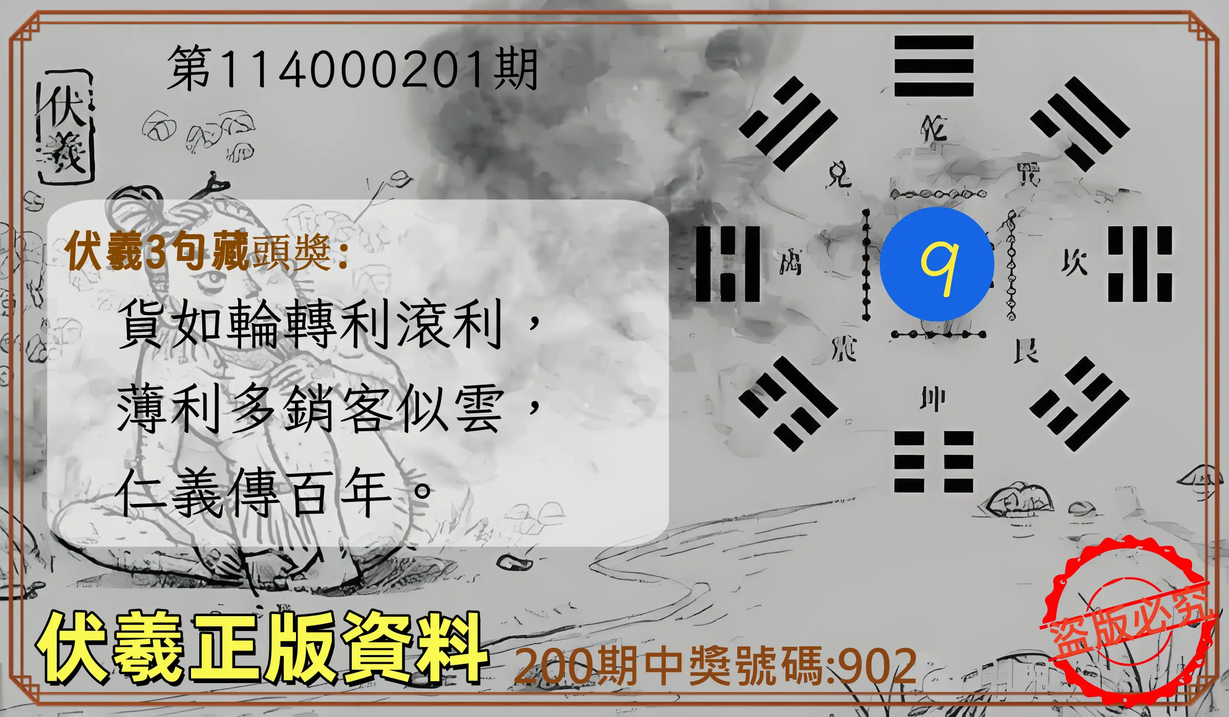 3星彩第114000201期(08/19)伏羲正版資料