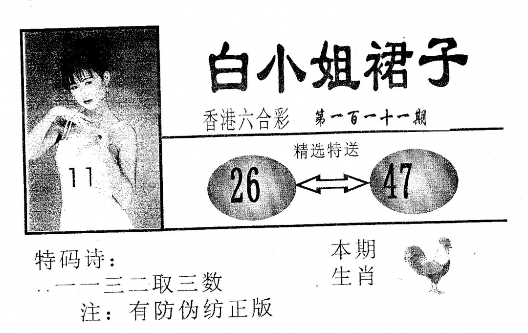 六合彩111期白姐裙子(黑白)