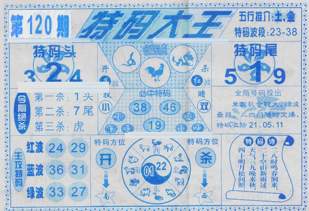 六合彩120期特码大王(新图)(黑白)