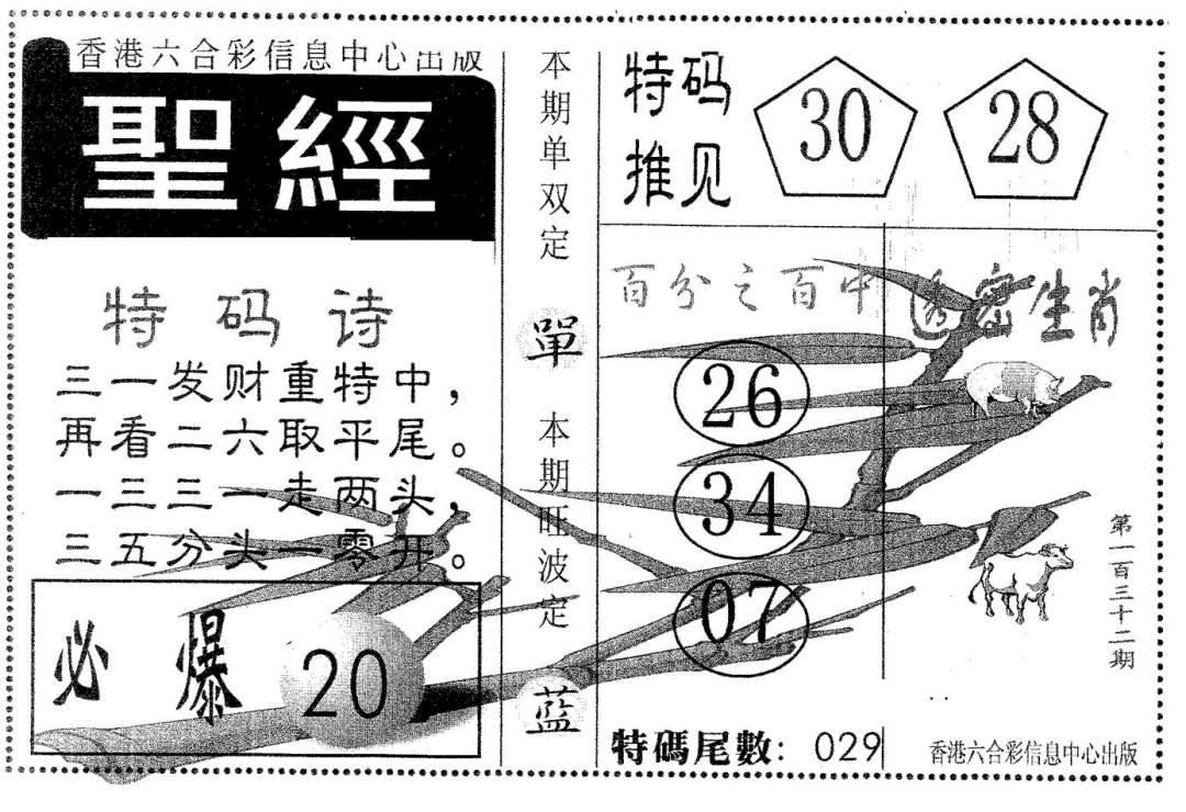六合彩132期圣经(黑白)