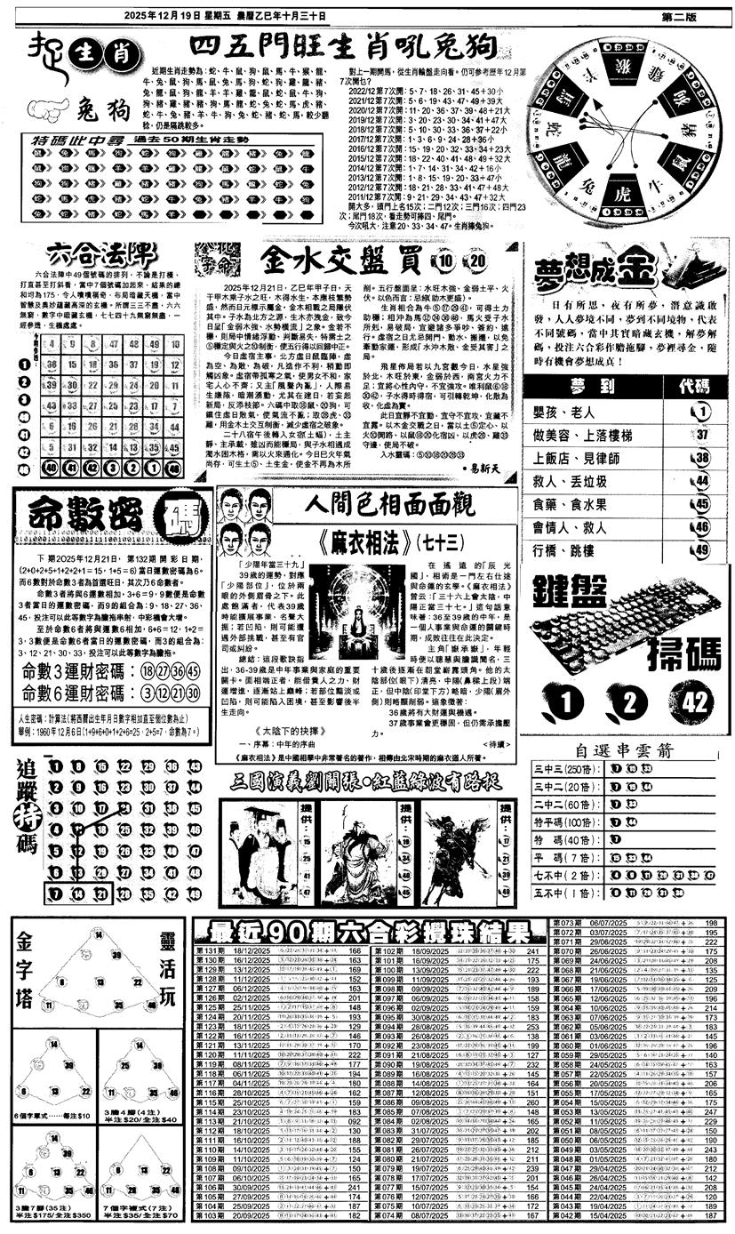 六合彩132期新报跑狗4(黑白)