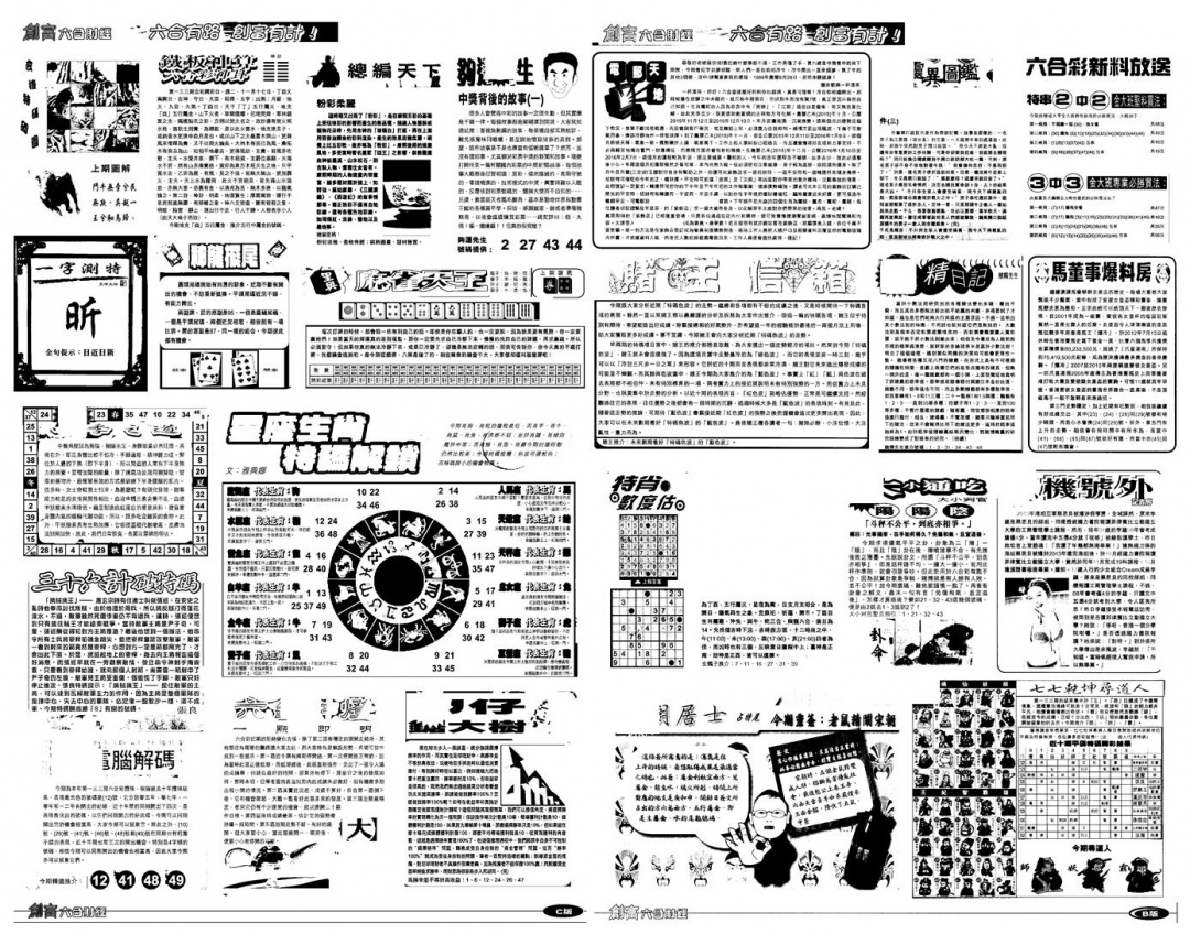 六合彩133期另版创富B(黑白)