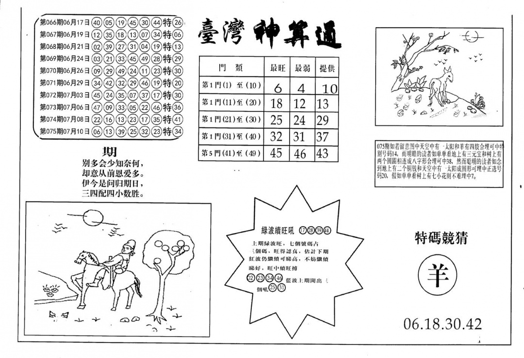 六合彩076期老潮汕澳门三合(黑白)