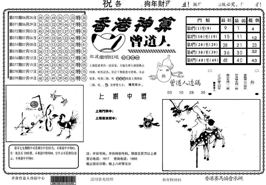 六合彩080期另香港神算(黑白)