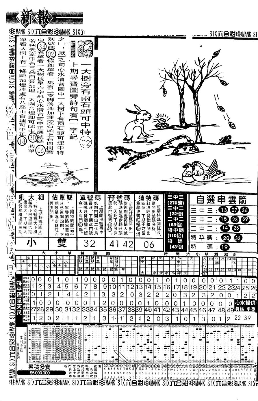 六合彩083期假新报跑狗A(黑白)