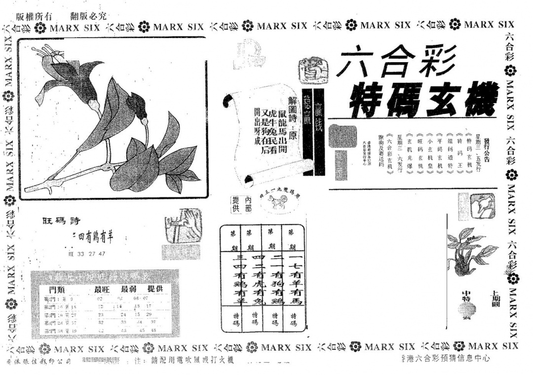 六合彩083期特码玄机(黑白)