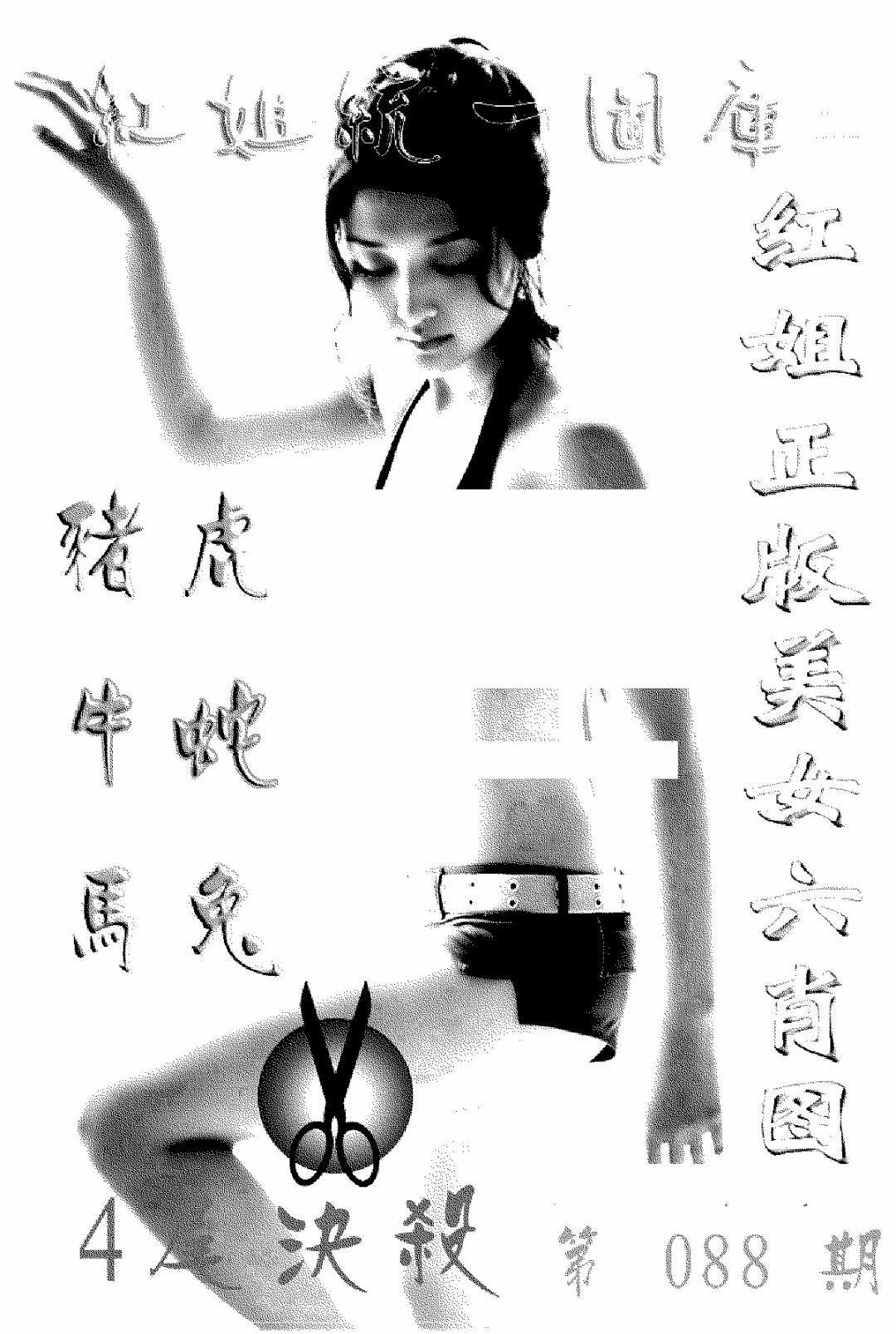 六合彩088期美女六肖报(黑白)