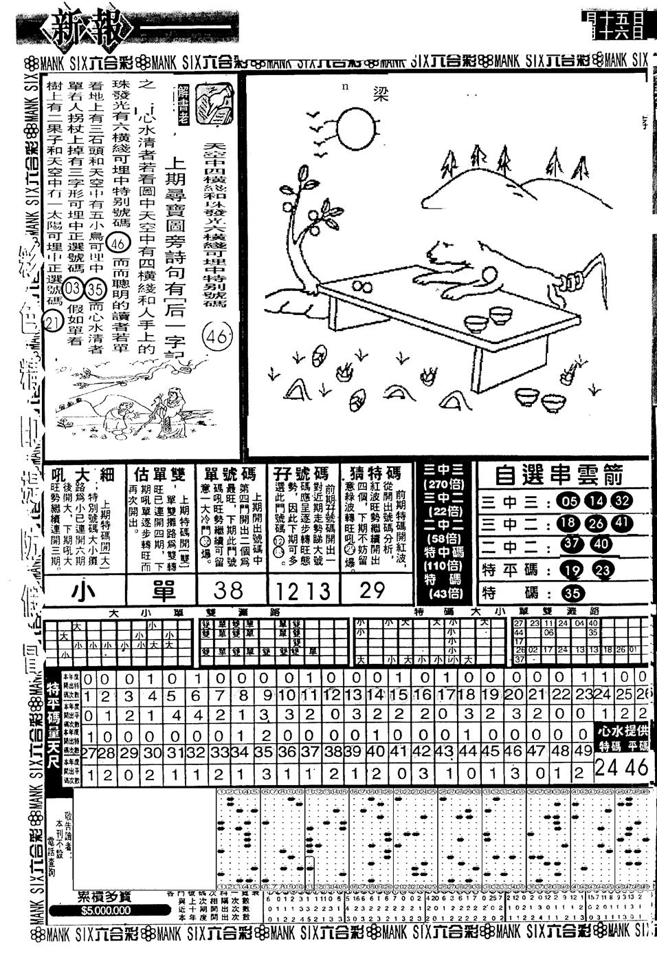 六合彩096期假新报跑狗A(黑白)
