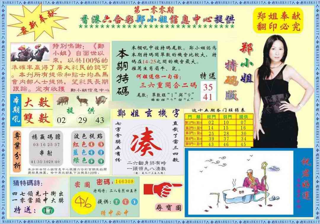 六合彩100期郑小姐特码报A