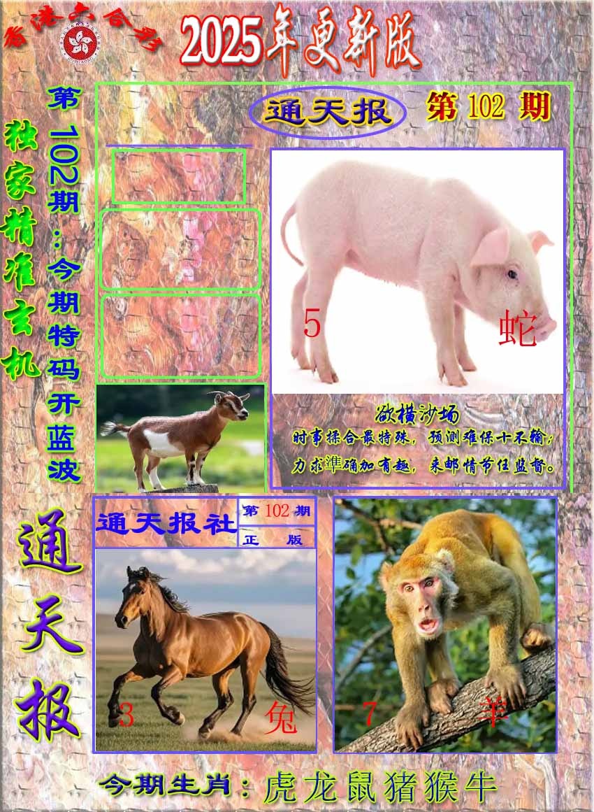 六合彩102期新通报