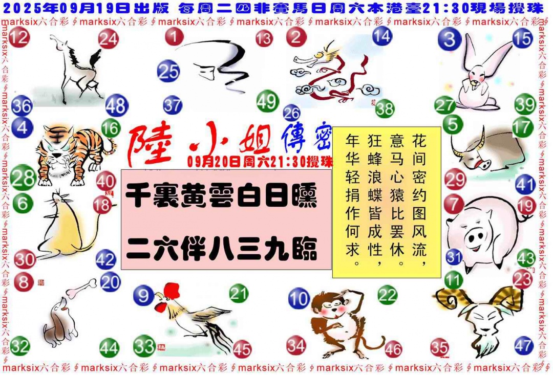 六合彩103期陆小姐传密B