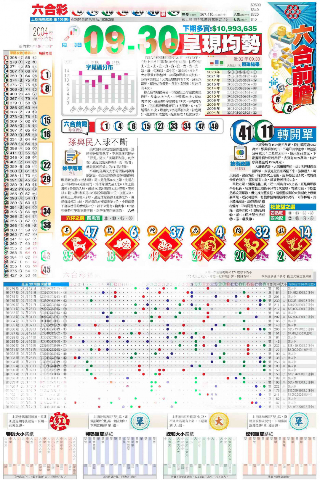 六合彩106期香港商报C