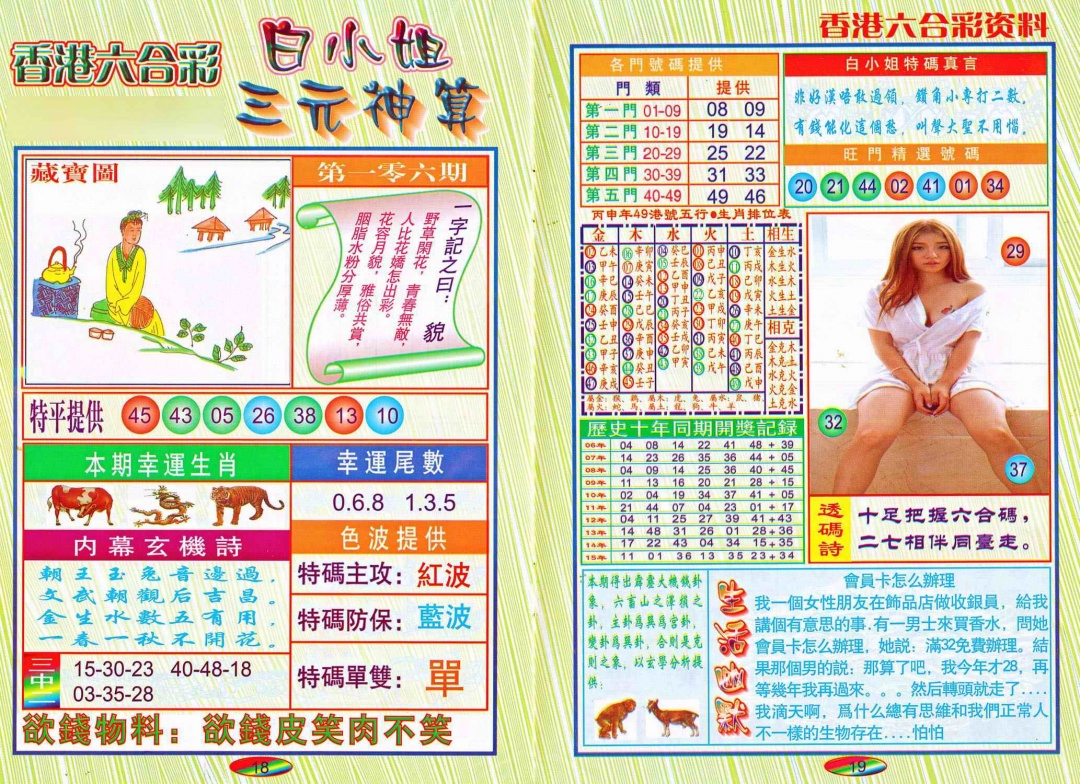 六合彩106期三元神算