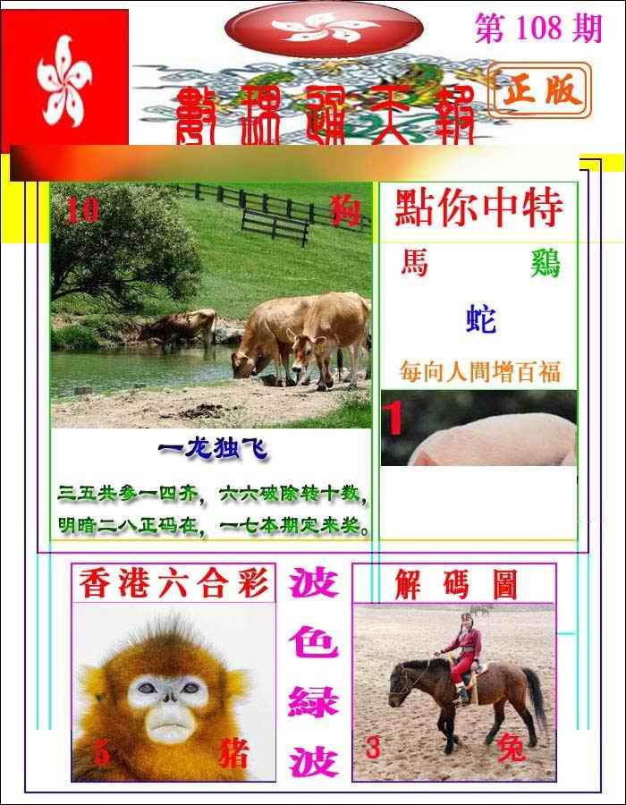 六合彩108期数理通天