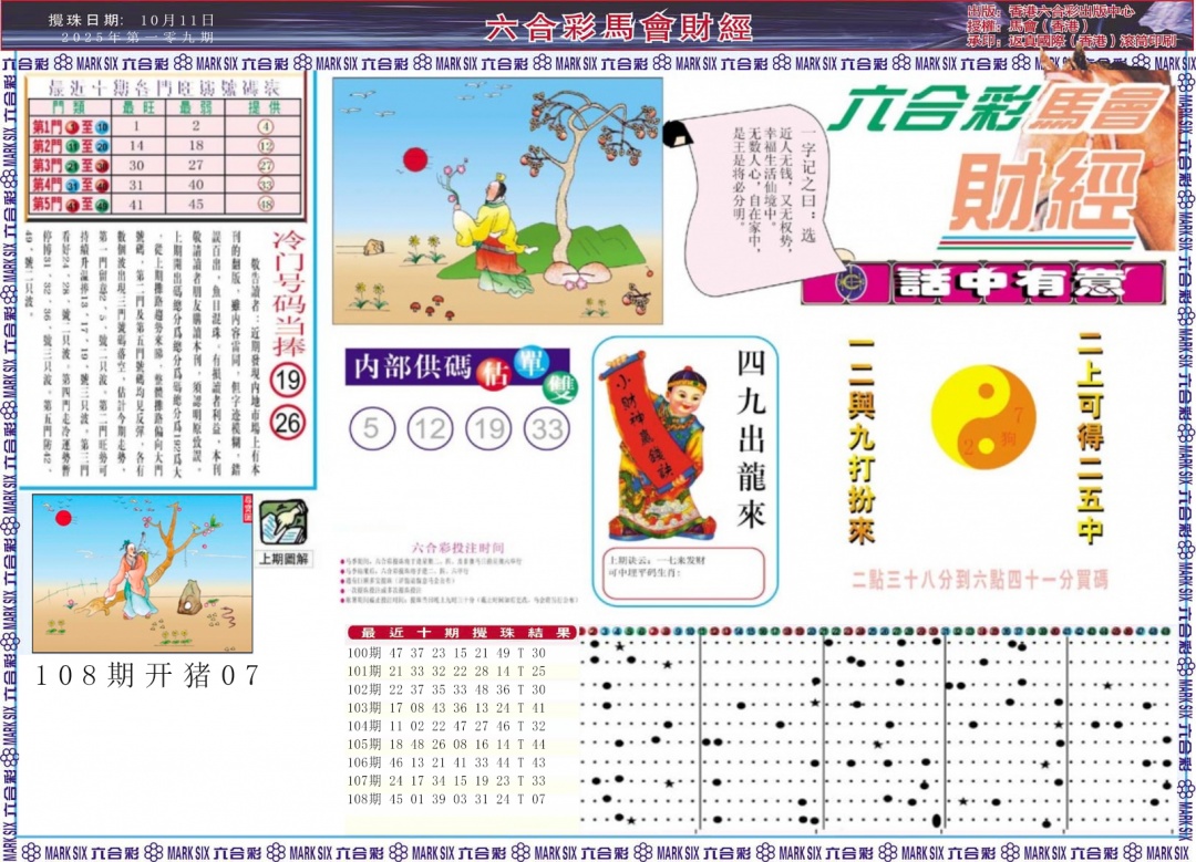 六合彩109期马会财经A