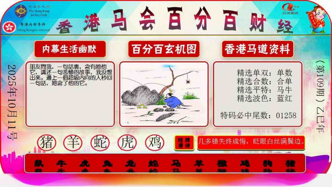 六合彩109期百分百财经