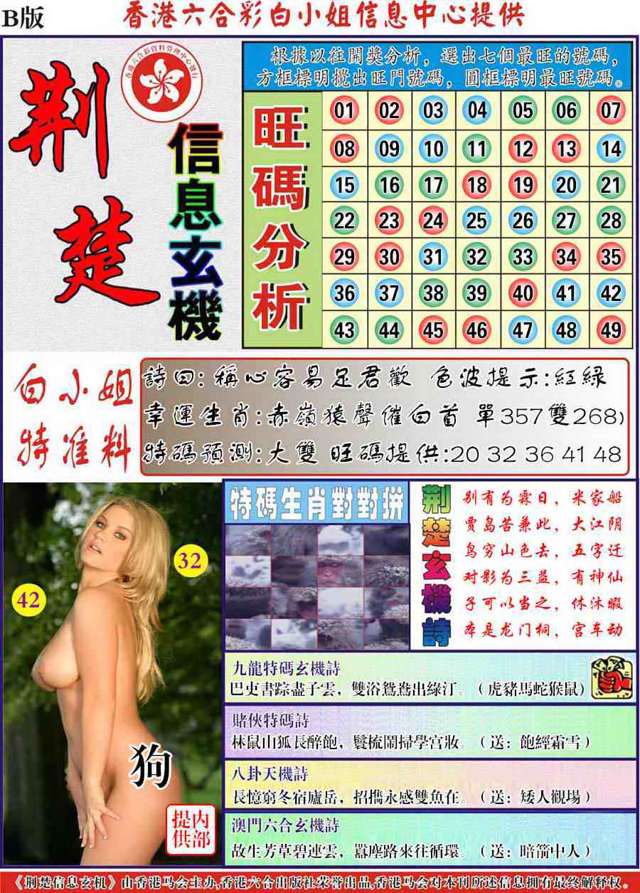六合彩109期荆楚信息玄机B