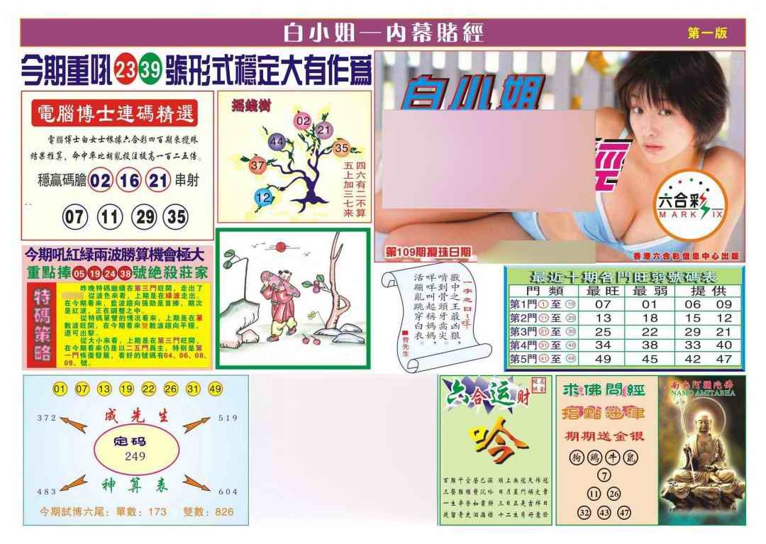 六合彩109期香港内幕赌经(新图)