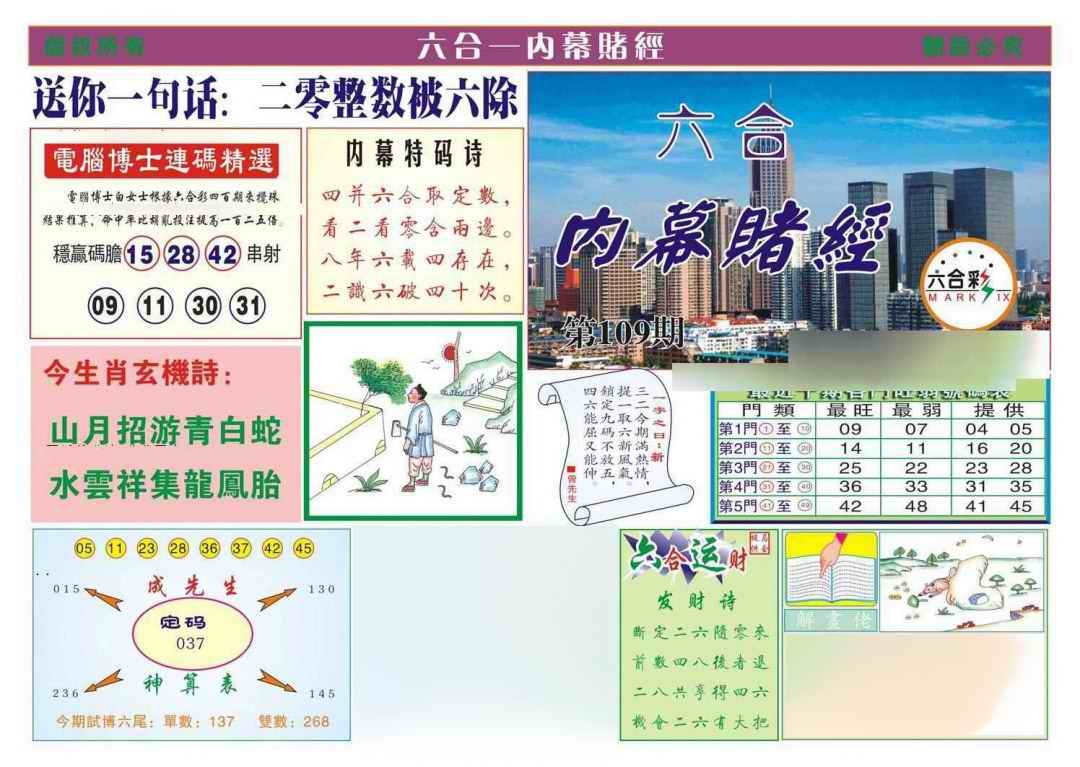 六合彩109期内幕赌经