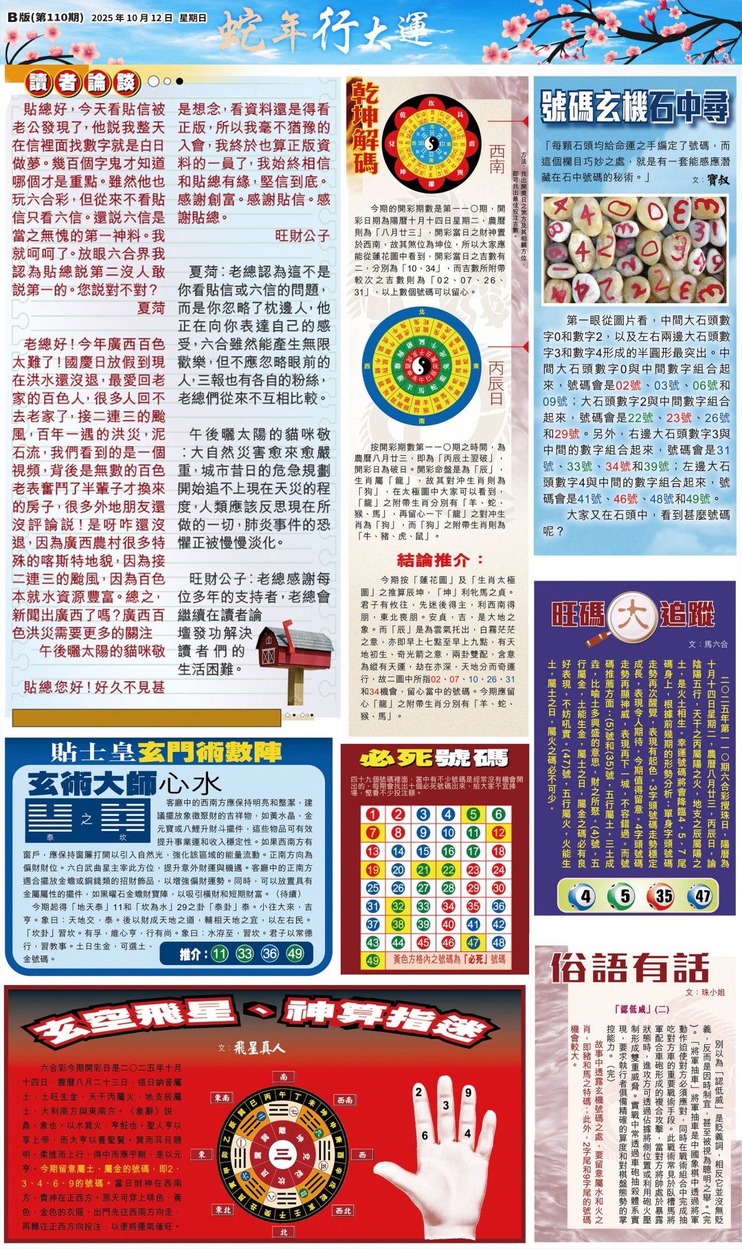 六合彩110期大版贴士皇-2