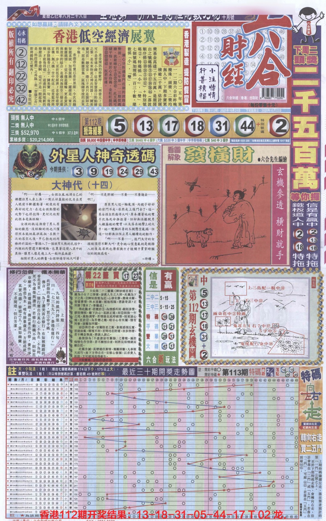 六合彩113期六合财经A加大版