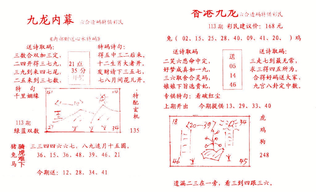六合彩113期九龙内幕