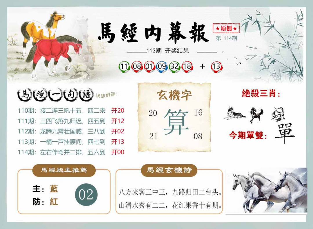 六合彩114期马经内幕报