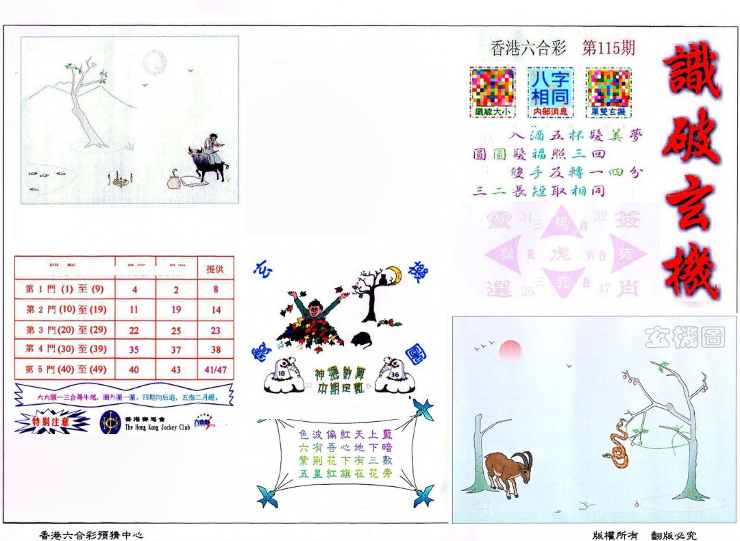 六合彩115期识破玄机(保证香港版)