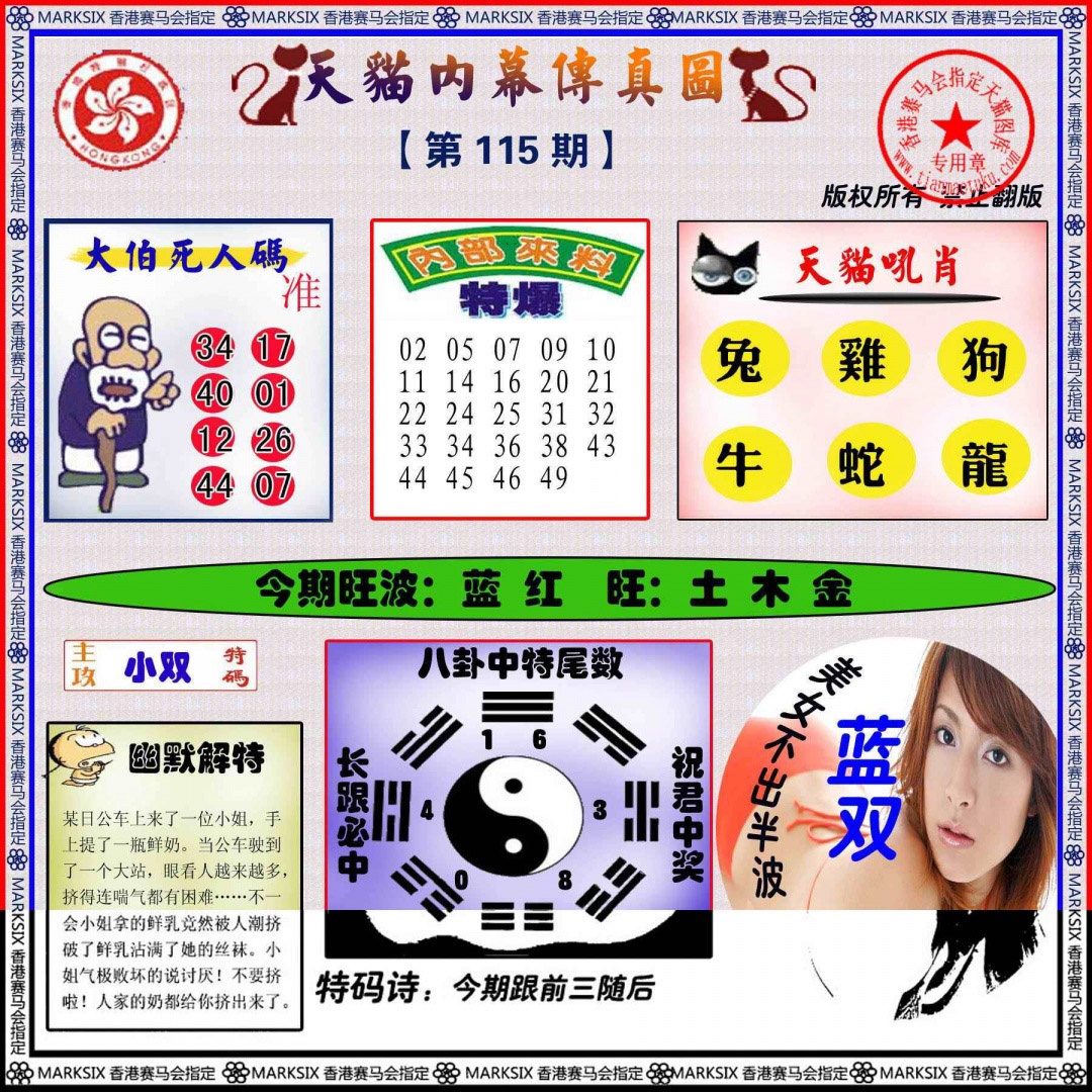 六合彩115期内幕传真图