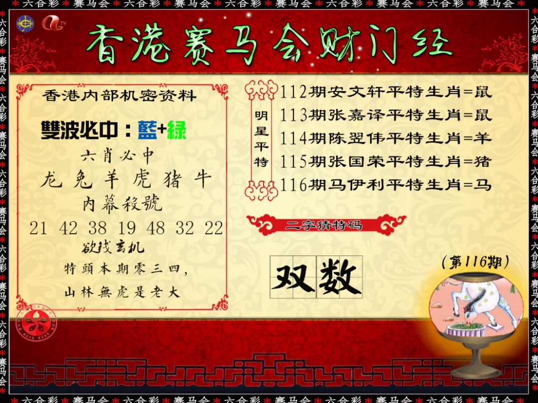 六合彩116期财门经