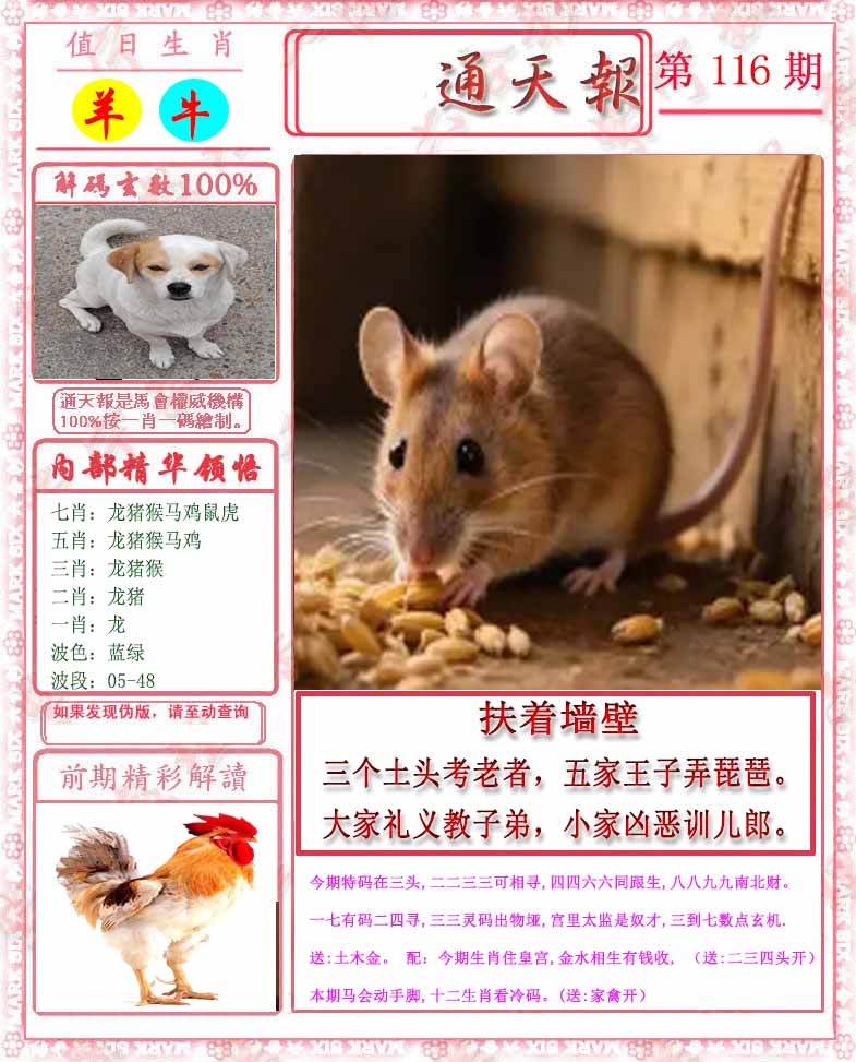 六合彩116期马经通天报
