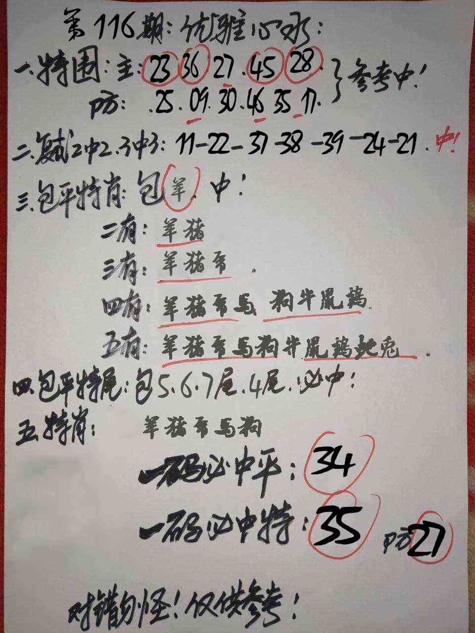 六合彩116期优雅心水