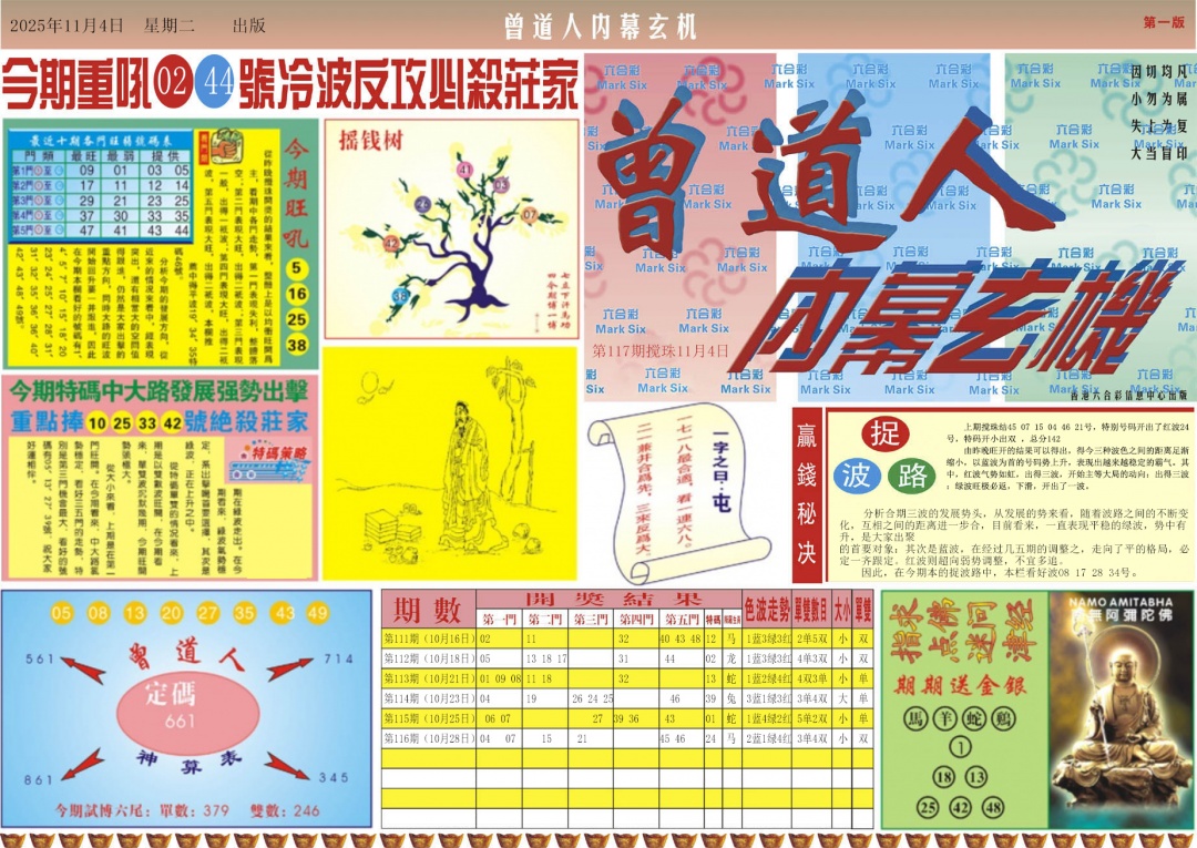 六合彩117期曾道人内幕A