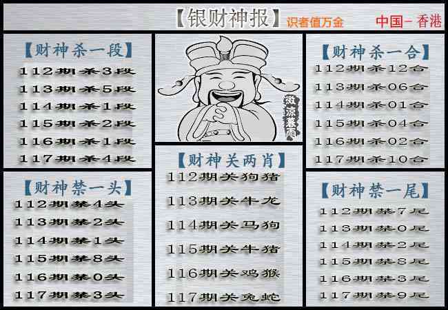 六合彩117期银财神