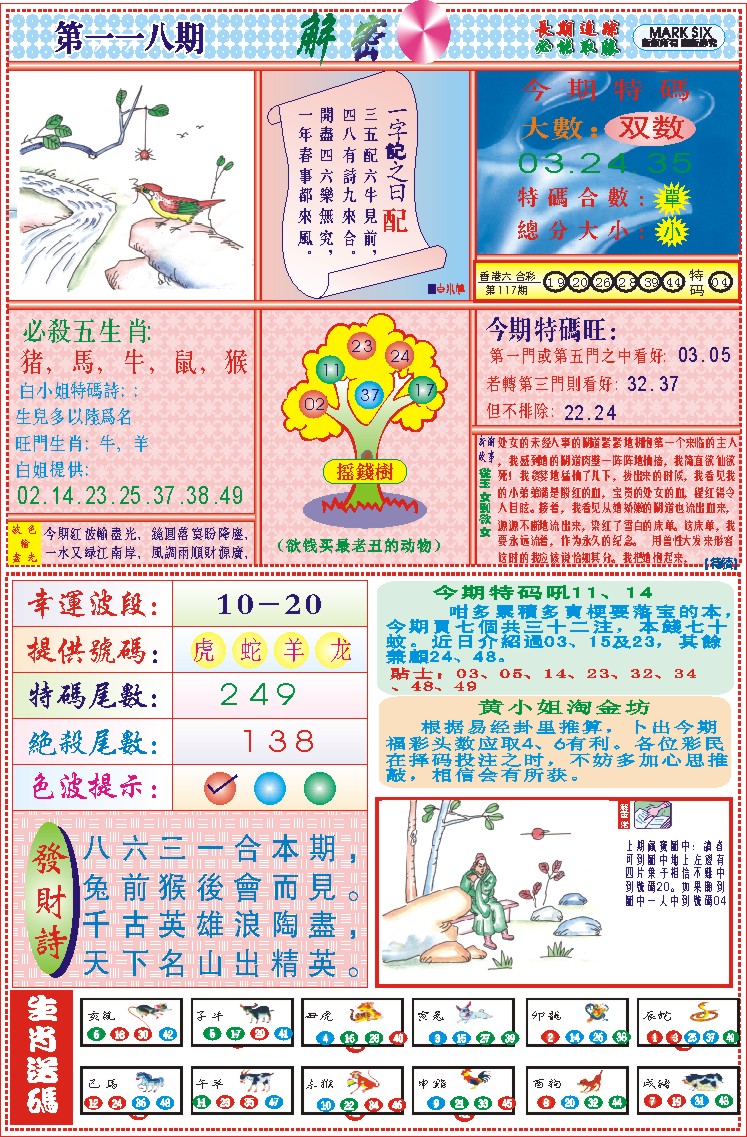 六合彩118期118解密(新图)