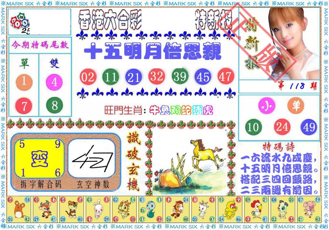 六合彩118期特新报