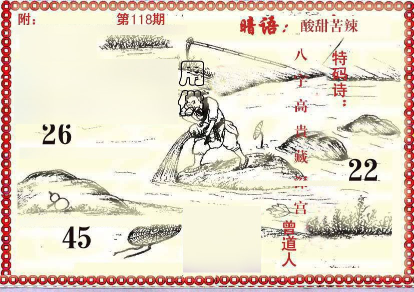 六合彩118期早开先生暗语