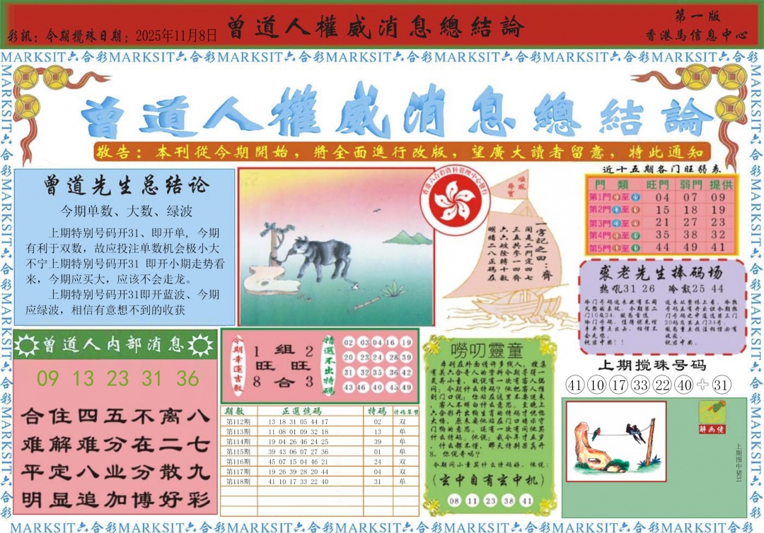 六合彩119期曾道人权威消息A