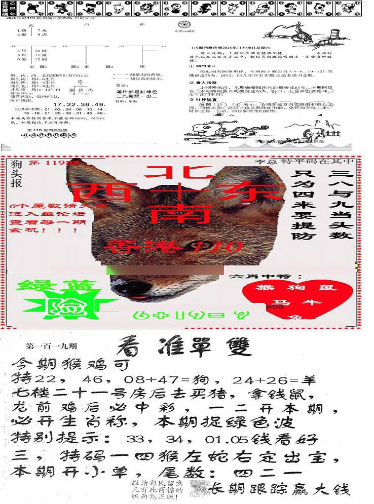 六合彩119期特码内幕B