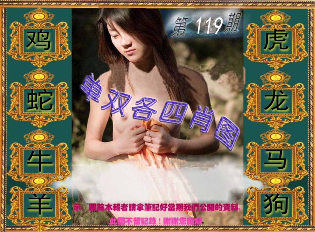 六合彩119期单双各四肖图