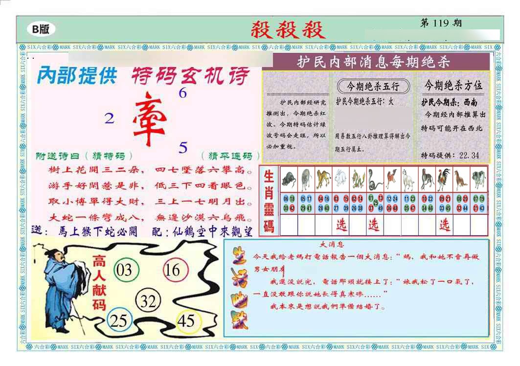 六合彩119期马经杀杀杀B(新图推荐)
