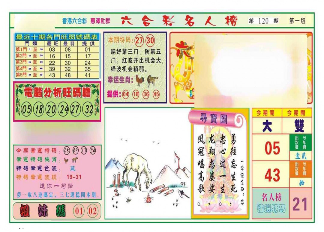 六合彩120期名人榜A(新图)