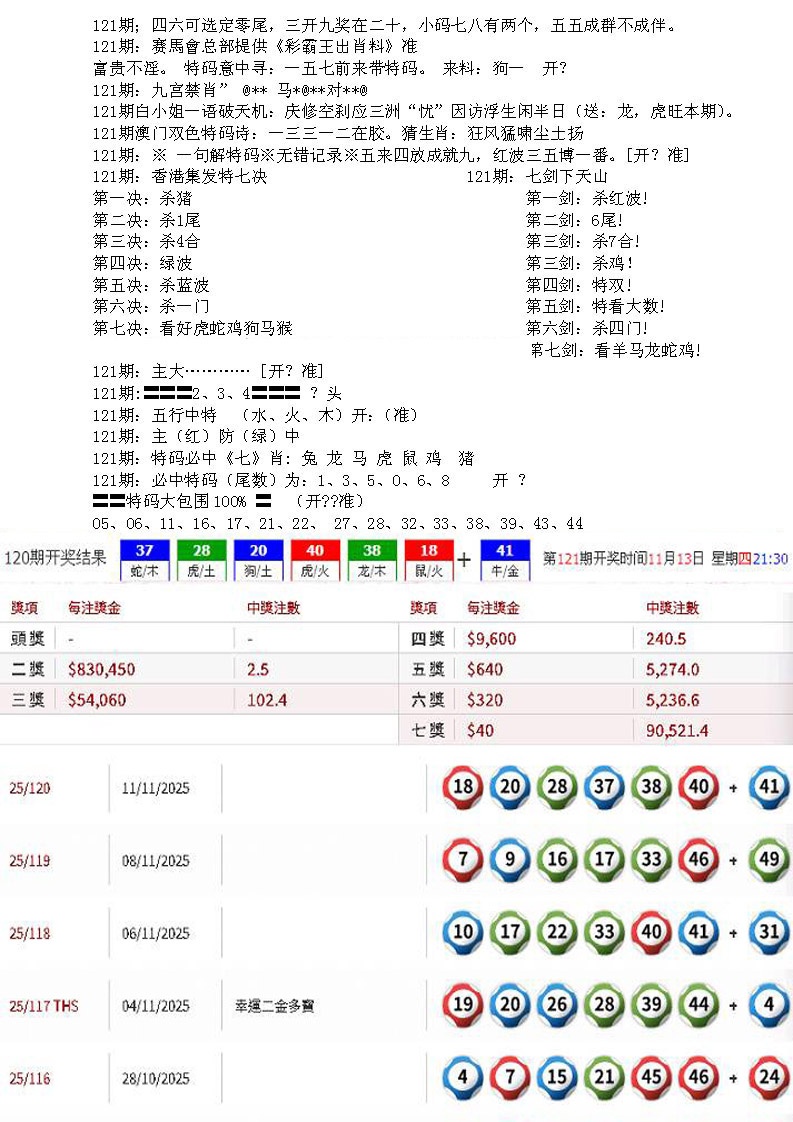 六合彩121期特新五鬼B