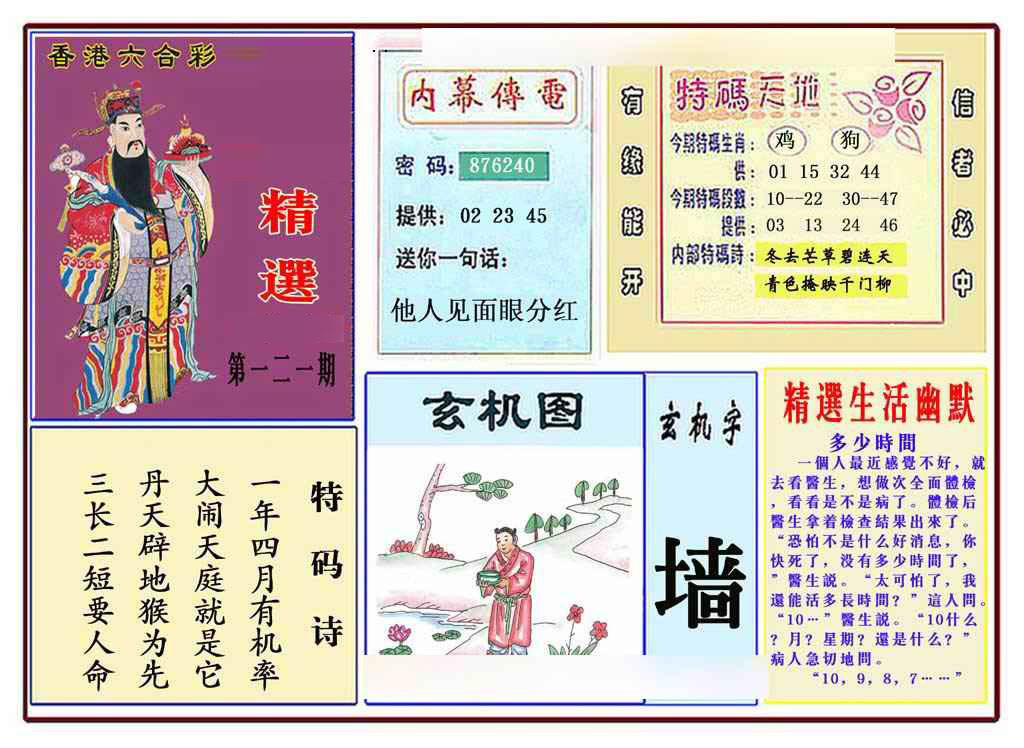 六合彩121期马经精选(新图推荐)