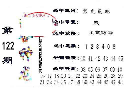 六合彩122期六合神龙
