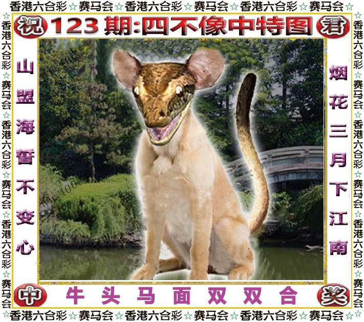 六合彩123期四不像中特图