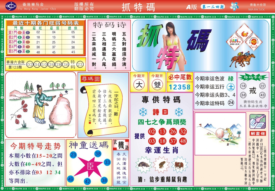 六合彩124期118抓特码A(新图)