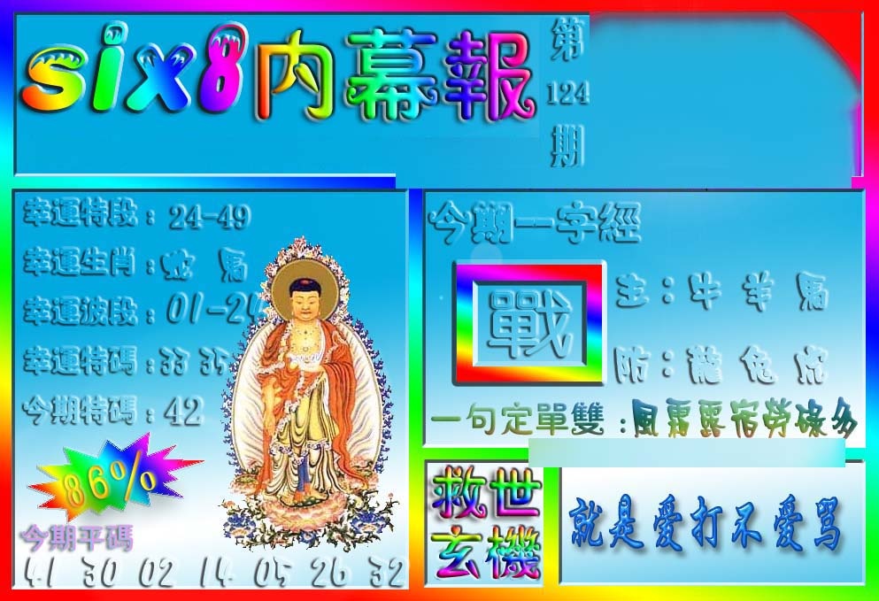 六合彩124期在线内幕报