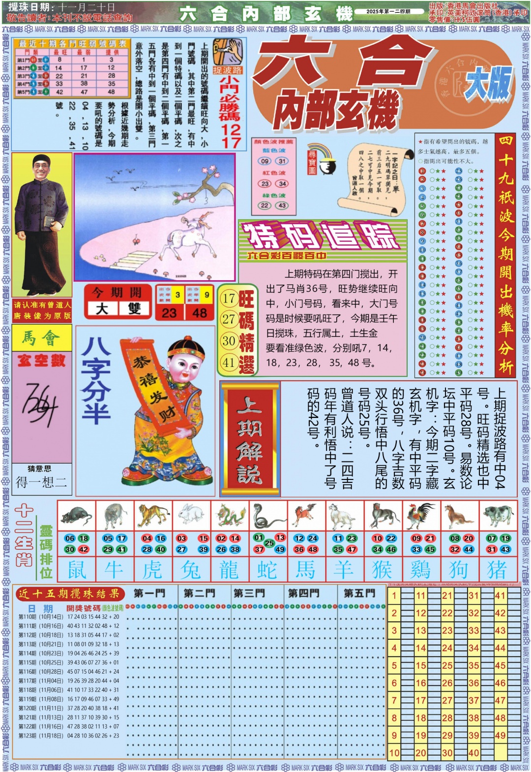 六合彩124期六合内部A加大版